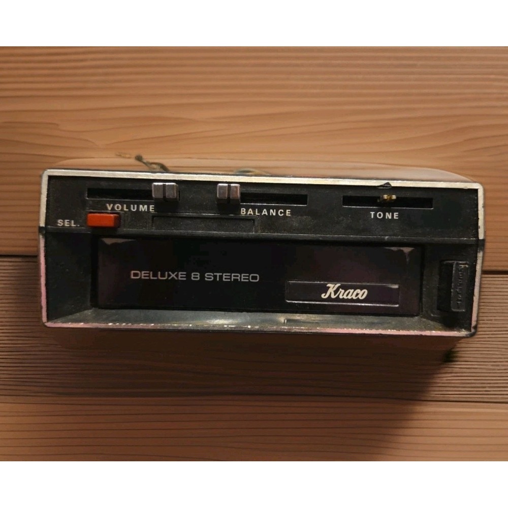 Vintage Kraco Deluxe 8 Track Player - Stereo- 1960's Untested KS-440
